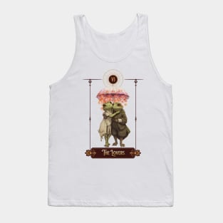 "The Lovers" Frog Tarot Card Tank Top